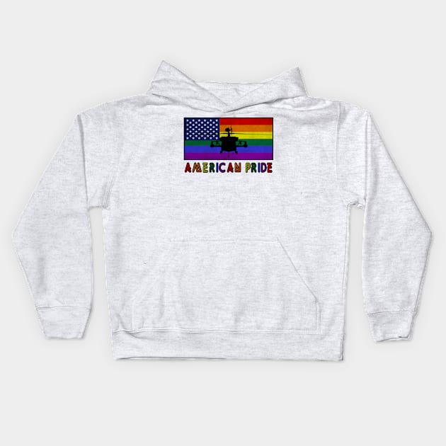 American Pride Kids Hoodie by Jakavonis